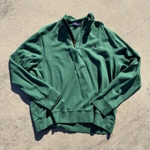 Polo Ralph Lauren Green quarter zip pullover